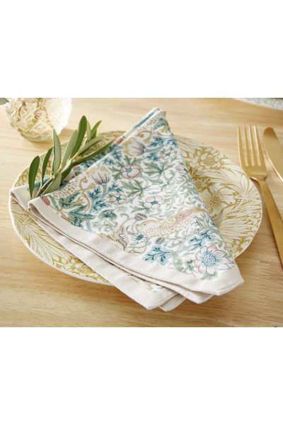 Morris & Co. Strawberry Thief Napkins (4)